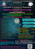Two Day National Level Conference on Enhancement in Biomedical Engineering and Health care 2020 National Level Conference Poster